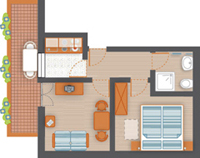 Grunriss Ferienwohnung 1